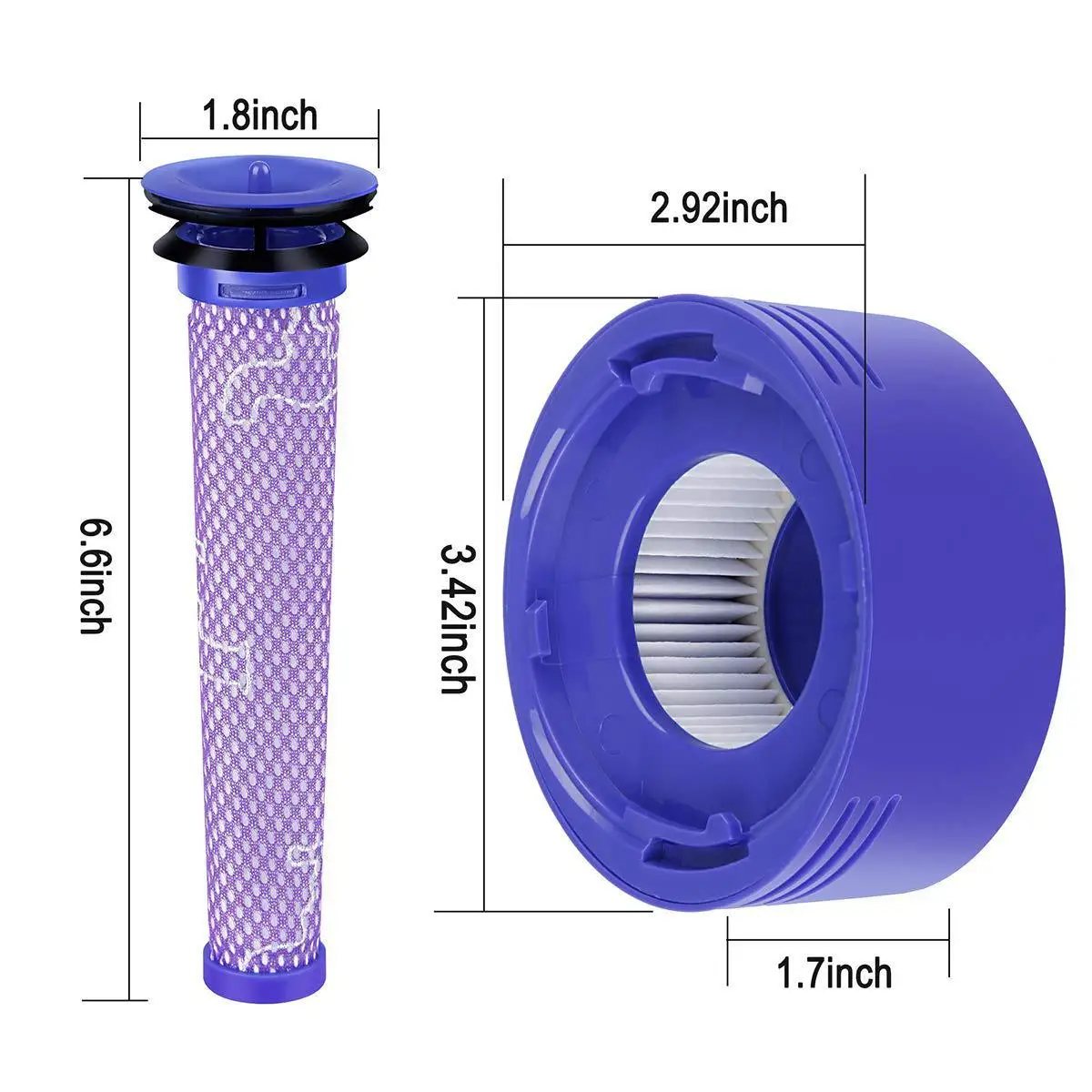 Горячая 2 упаковка Замена для Dyson V8 предварительный фильтр + HEPA пост совместимый V7