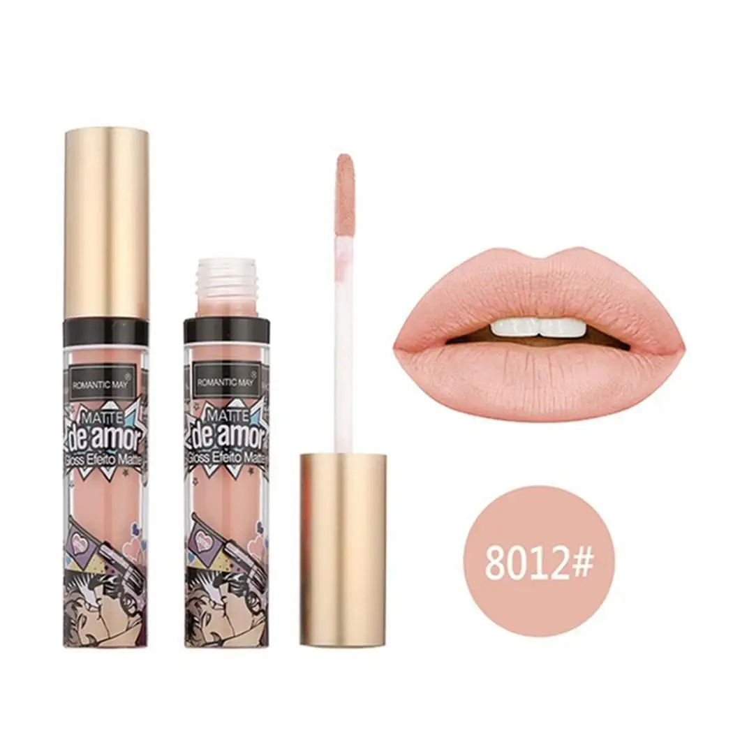 12 Colors Women Non Stick Cup Long Lasting Moisturizing Casual Party Club Street etc Lip 10ml Gloss | Красота и здоровье