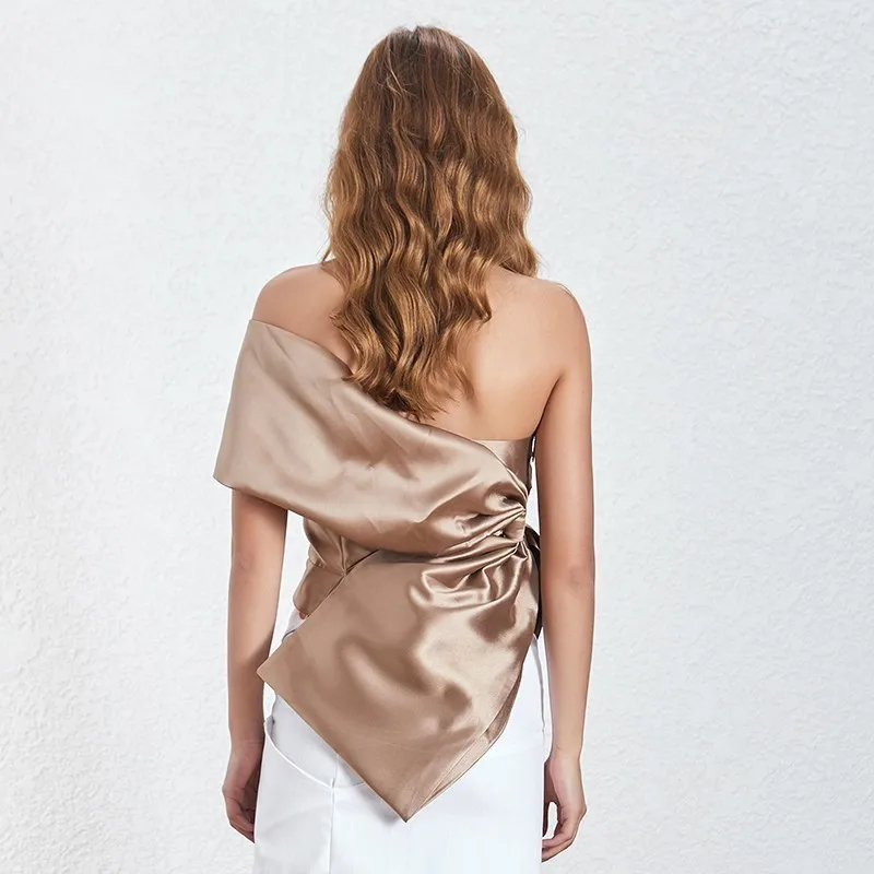 Женская блузка TWOTWINSTYLE весенняя однотонная без рукавов|Блузки| |