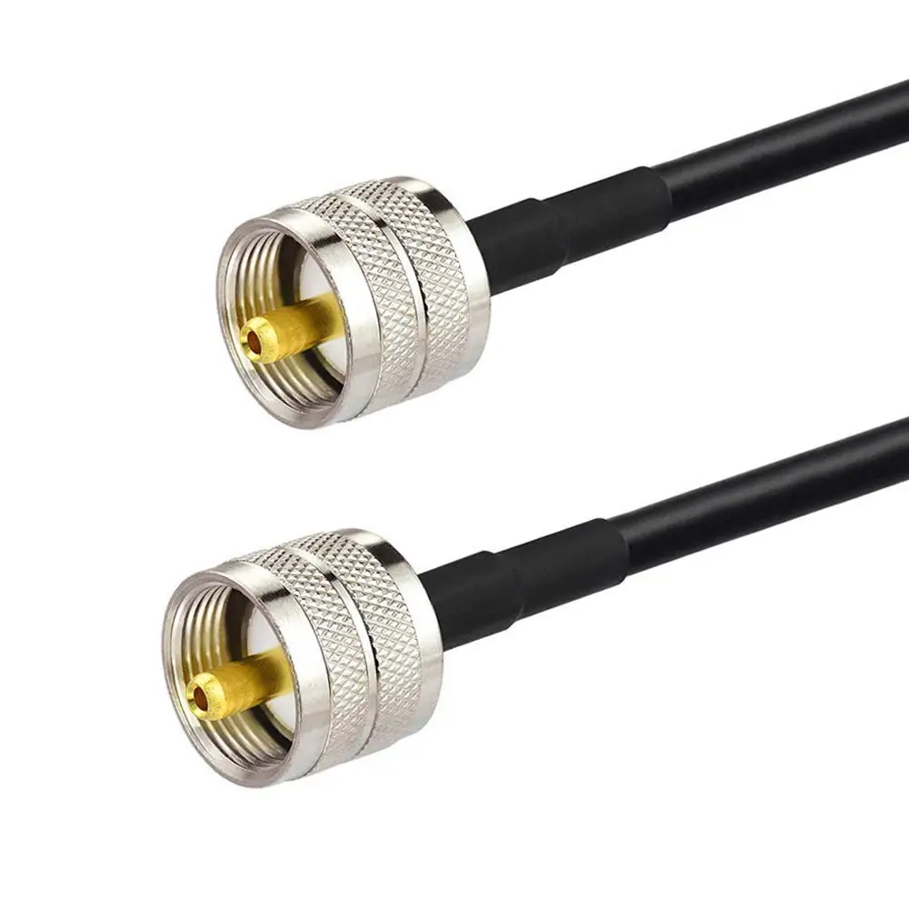 Eightwod VHF UHF PL-259 мужской RG58 кабель совместимый с автомобилем CB Ham двухсторонний