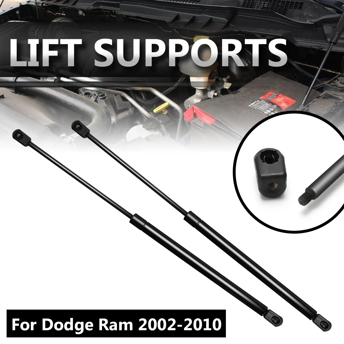 2 шт. автомобиль передний капот подъем поддерживает шок стойки Arm 4364 для Dodge Ram 1500 2500 3500 2002-2010