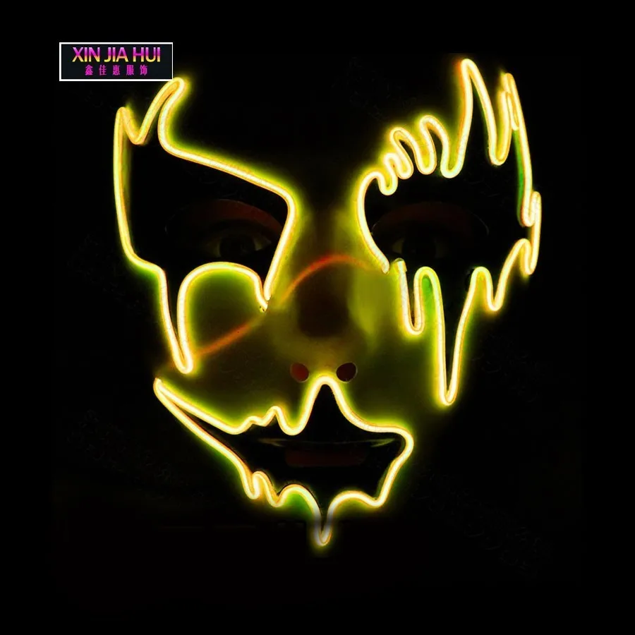 Светящаяся маска Ужас гимаза Хэллоуин товар для бальной комнаты сценический