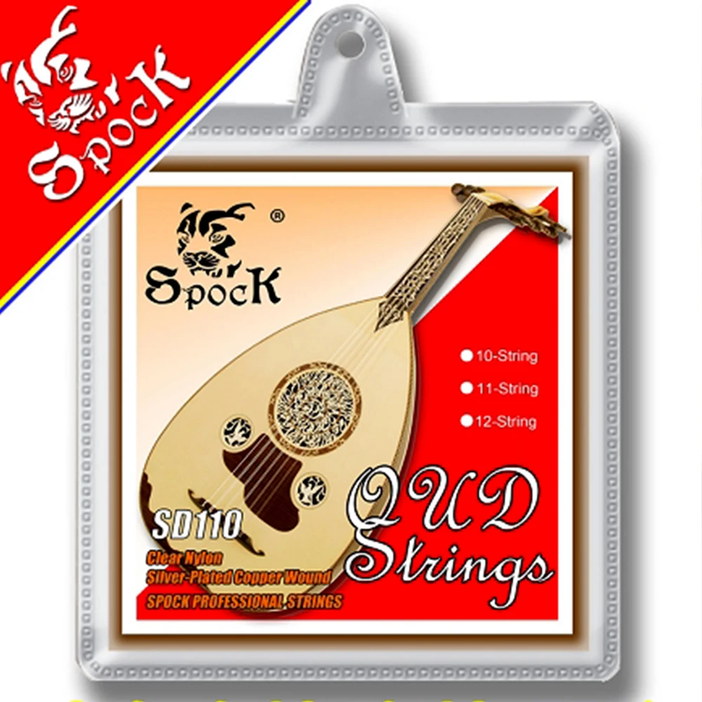 Spock SD110 12 стрингов Oud прозрачные нейлоновые посеребренные медные проволоки из