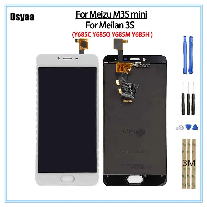 5 дюймов для Meizu M3 S M3S Mini сенсорный ЖК экран цифровой сборки Замена M3s Meilan 3s Y685Q Y685M