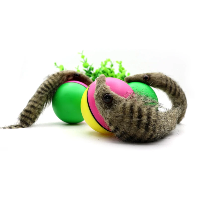 Pet Dog Cat Toys Electric Beaver Weasel Toy Rolling Jump Ball For Puppy Funny Moving Supplies | Дом и сад