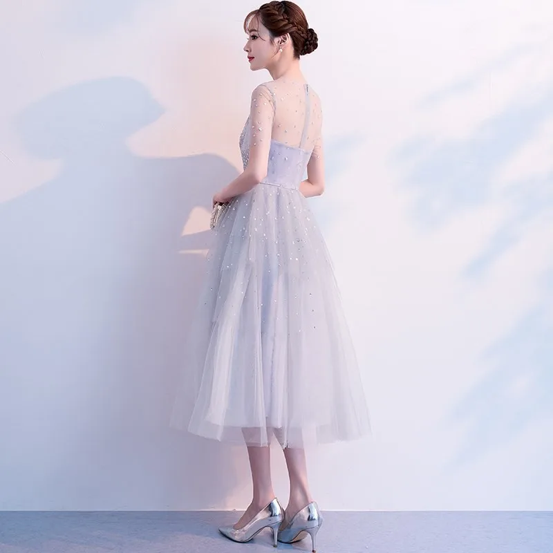 Сетчатое платье TWOTWINSTYLE женское вечернее с о вырезом коротким рукавом и высокой