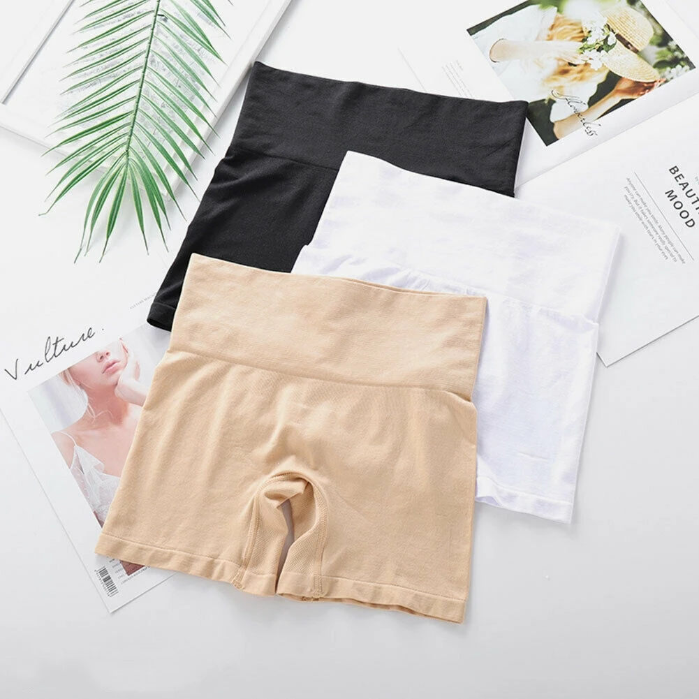 Женские безопасные короткие штаны эластичные трусики не раскрывающие нижнее