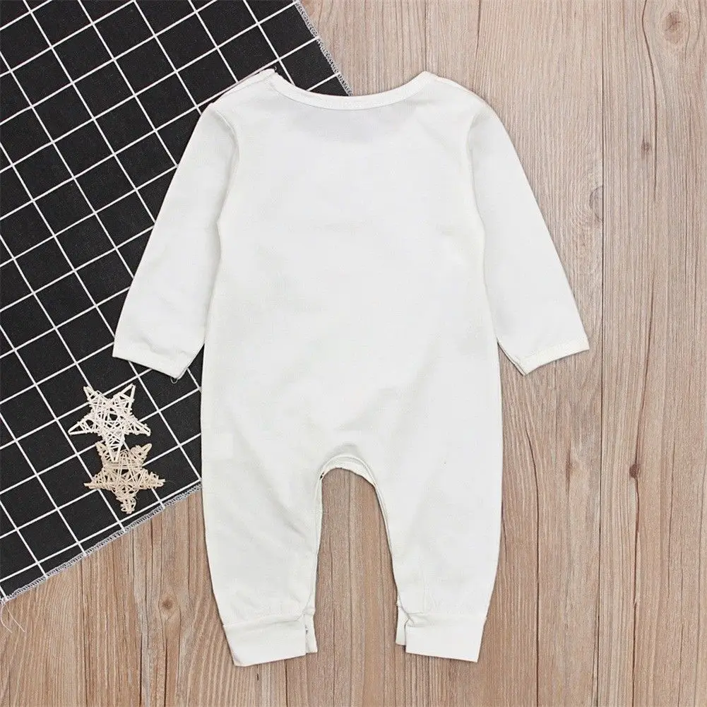 Baby Christmas One-piece Cotton Romper Newborn Infant Babies Boys Girls Clothes Elk Rompers Outfit 0-24M |