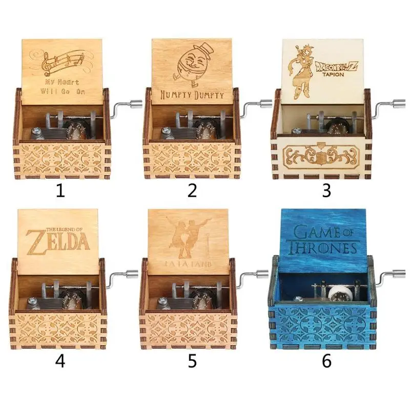 Креативная деревянная музыкальная шкатулка ручной Кривошип ТВ серии тема кино