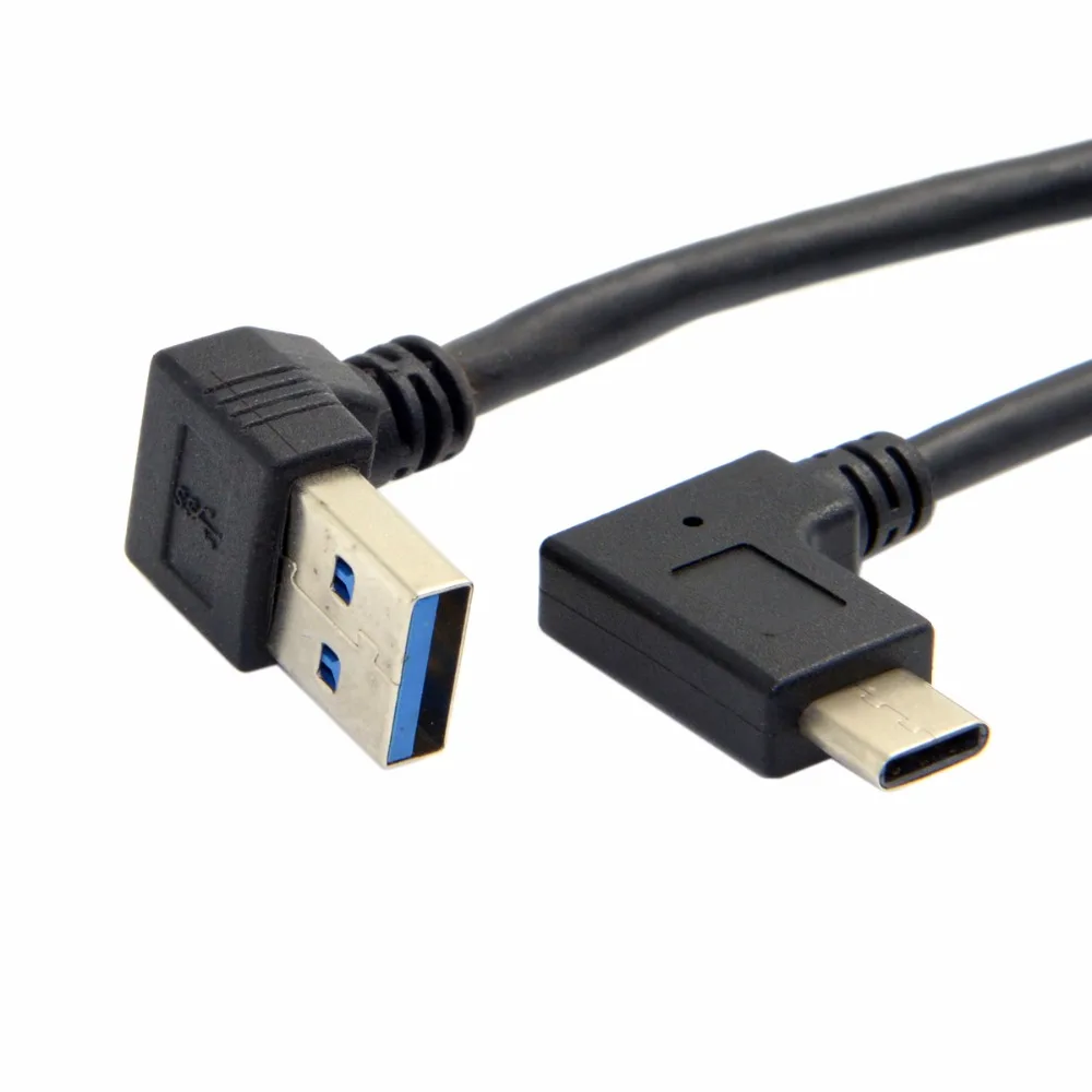 CYDZ CY 90 градусов вверх угловой A Тип папа Реверсивный USB 3 0 1 C разъем кабель для