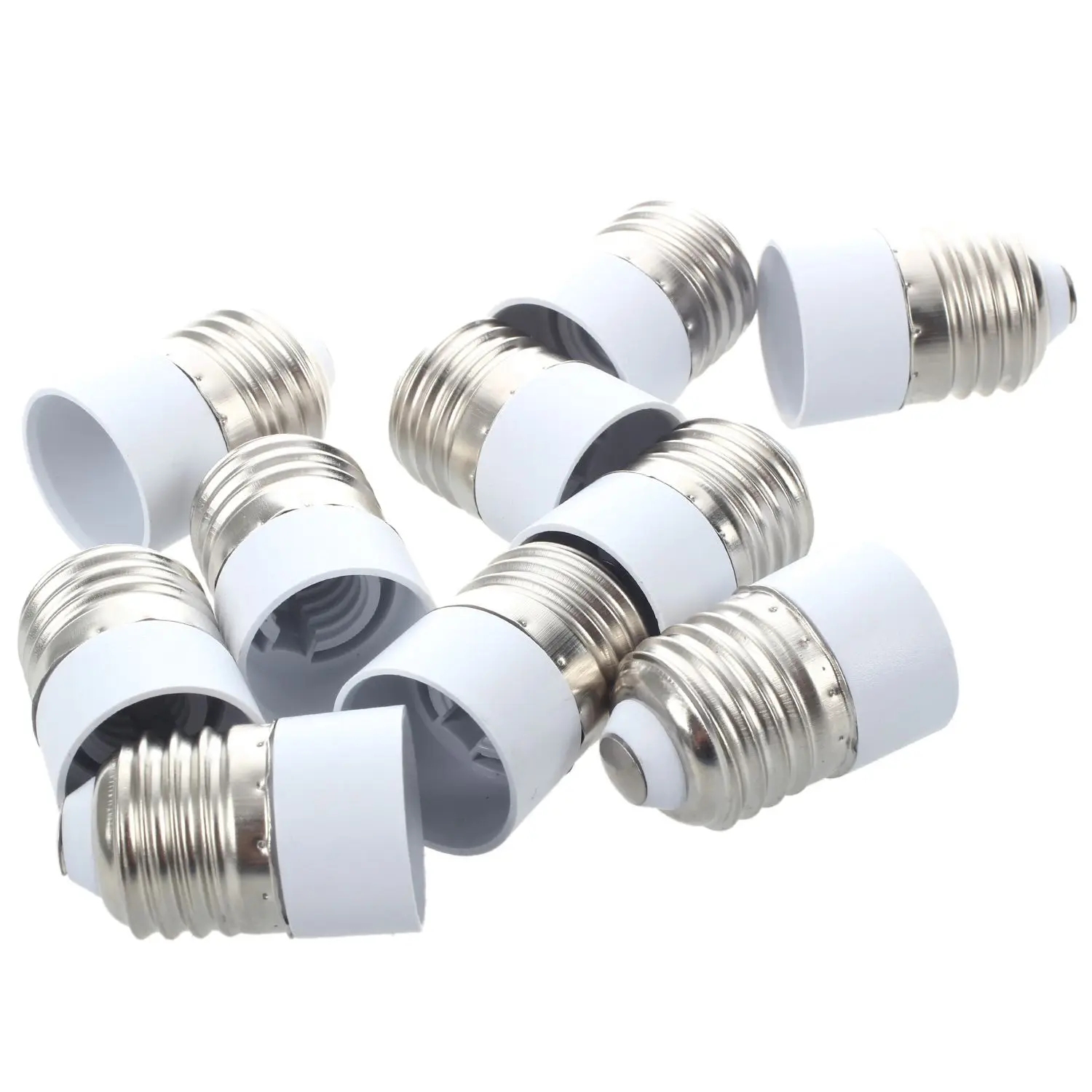 

50x E27 Male Plug to E14 Female Socket Base LED Light Lamp Bulb Adapter Conversion Holder Converter Converter Led Lamp Bulb Base