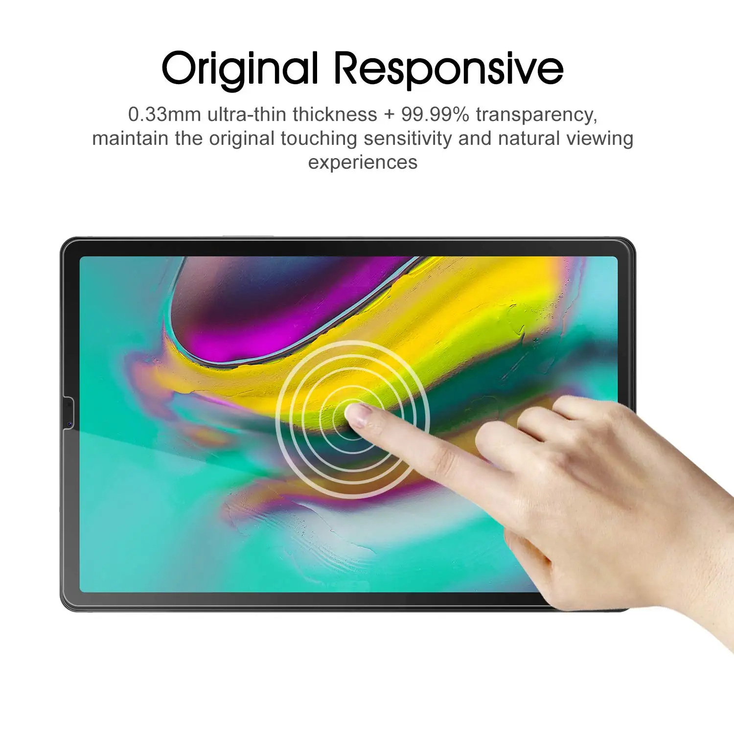 Закаленное стекло ZoeRax для Samsung Galaxy Tab S5e защита экрана твердость 9H/без