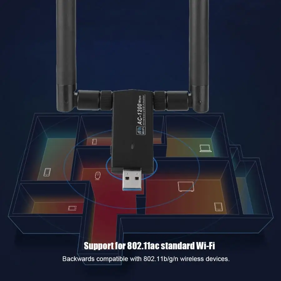 RTL8812AU AC USB 3 0 5 8G двухдиапазонный Wifi адаптер беспроводной сетевой для ноутбука и