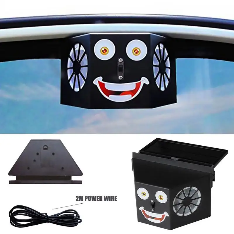 Solar Car Ventilation Fan Air Conditioner Powered Automatic Cooling Double Exhaust Vehicle | Автомобили и мотоциклы