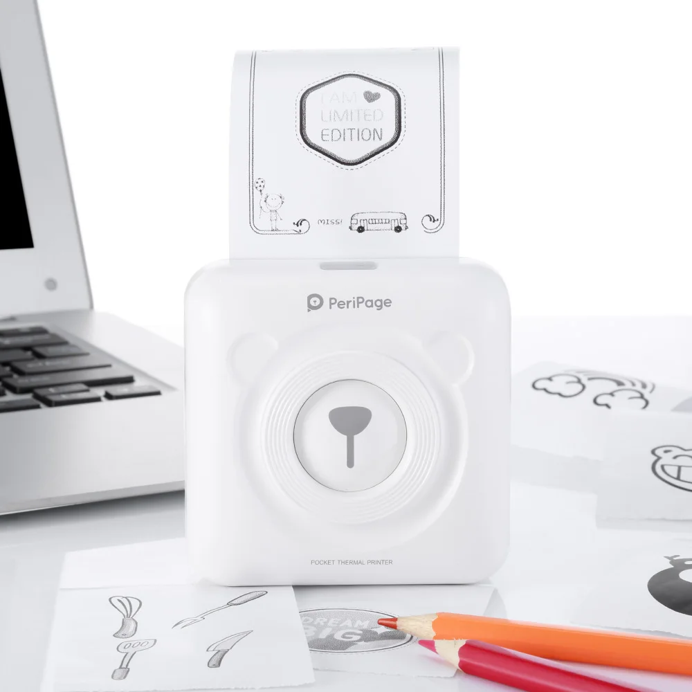 GOOJPRT A6 peripage мини Портативный Bluetooth Беспроводной Бумага фотопринтер Карманный
