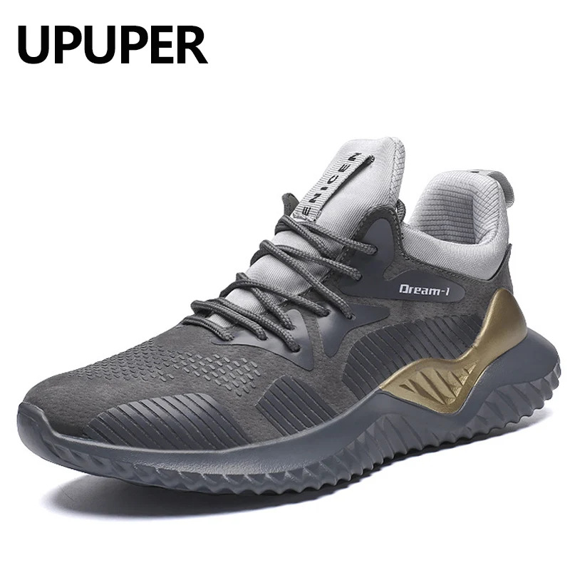 UPUPER 2019 Spring Men's Casual Shoes Breathable Outdoors Sneakers For Men Fashion Lace-up Light Plus Size 39-46 | Обувь