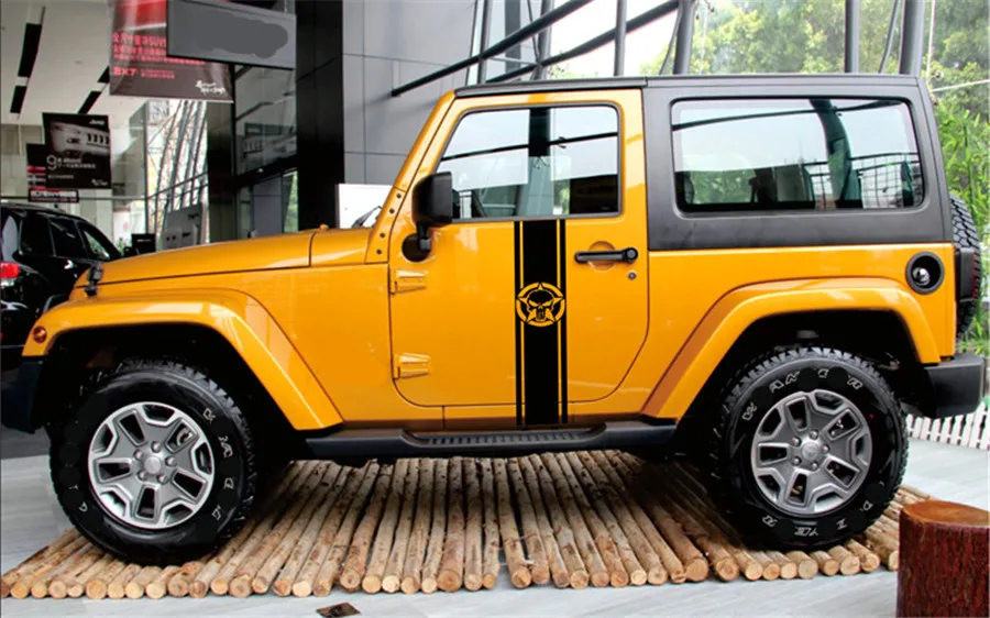 2x Череп для Dodge пикап грузовик кровать полосы наклейка 100*22 см автомобильные
