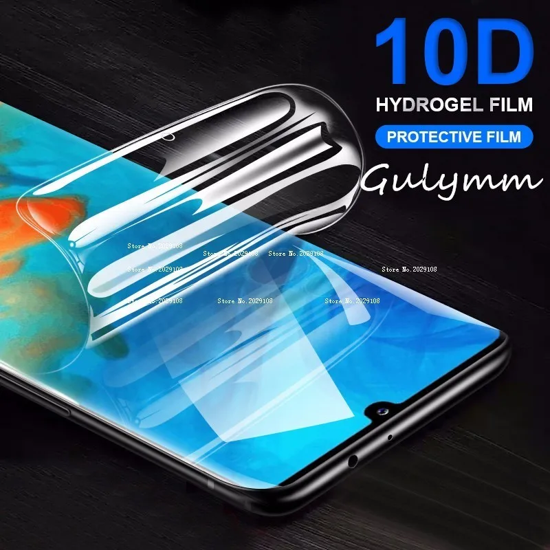 Защитная пленка 10D для Huawei Mate 20 P 40 30 Lite Pro мягкая Гидрогелевая Honor 9 10 8X 8C 8A