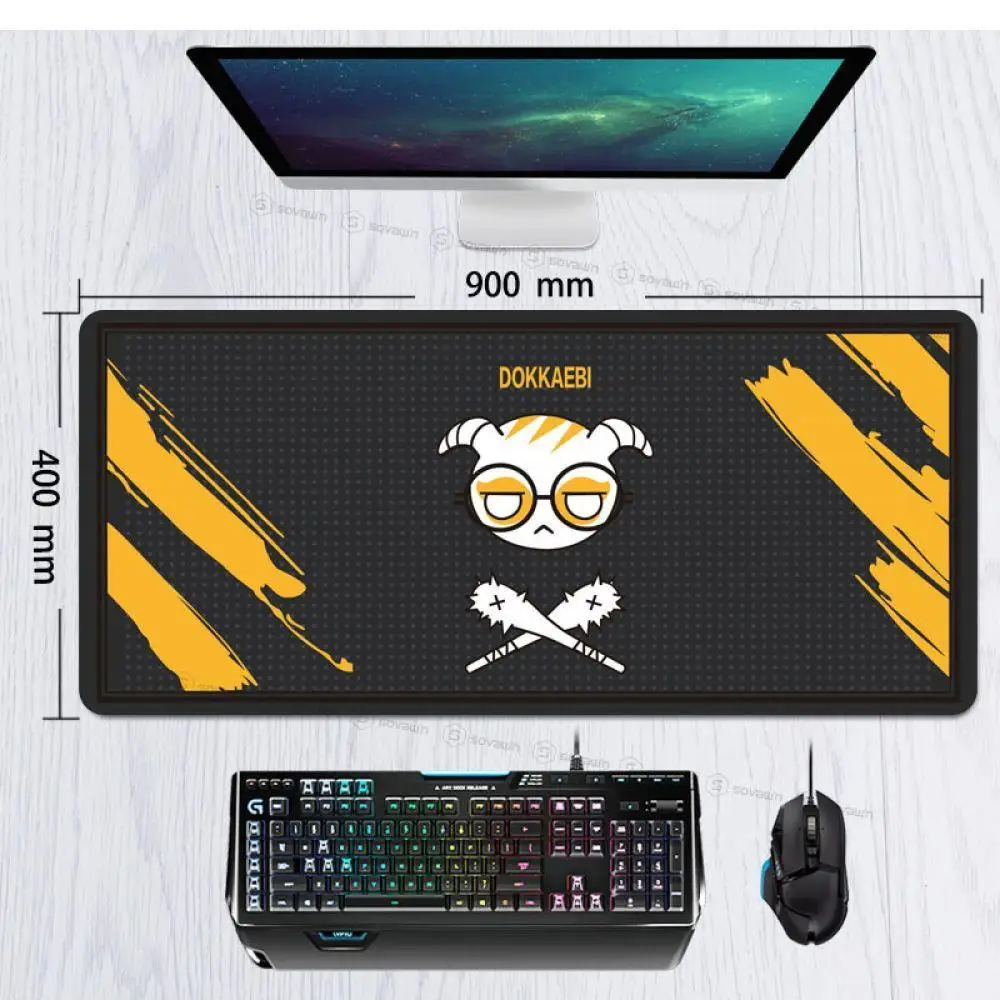 900*400 Rainbow Six Siege FUZE эхо JAGER MIRA DOKKA игровой коврик для мыши xxl большой 900x400 мм резиновая