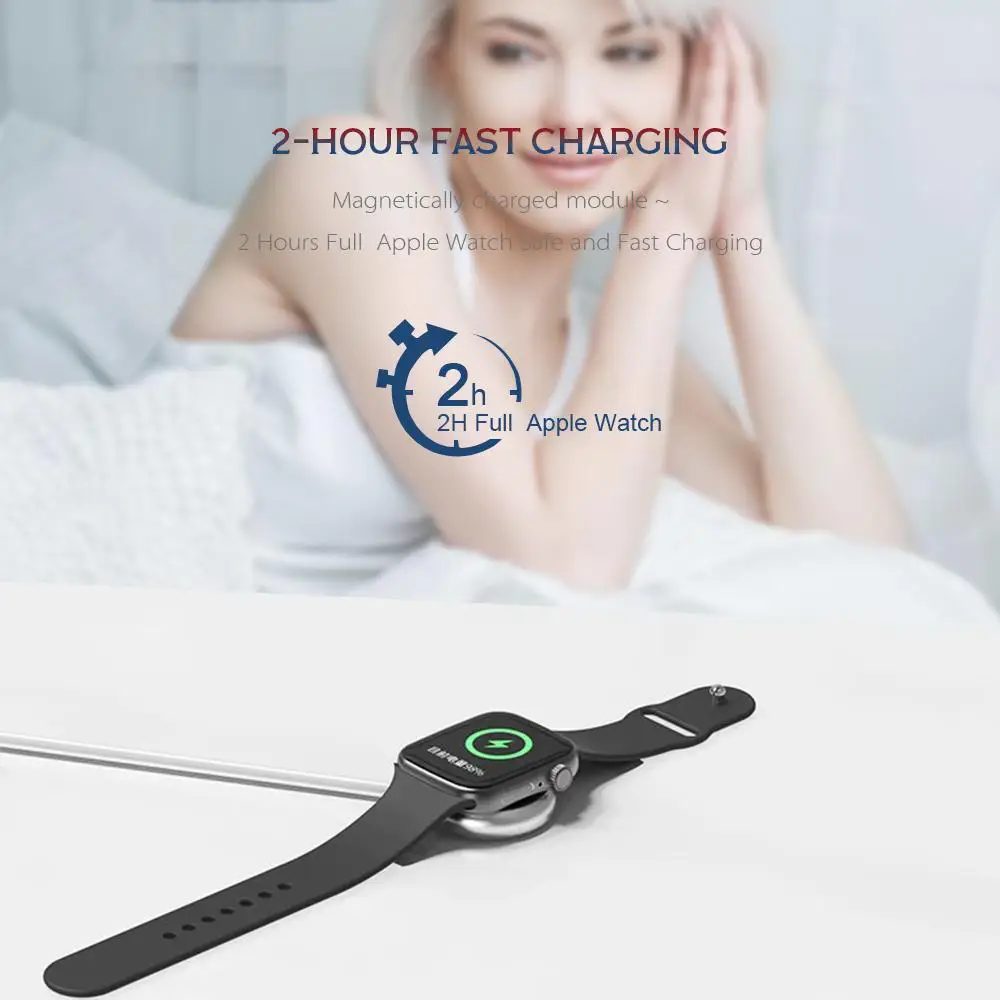 Магнитное зарядное устройство для Apple Watch USB Беспроводная зарядка 38 мм и 42 iWatch