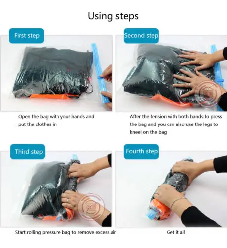 Горячее предложение вакуумная сумка для хранения одежды портативная дорожная