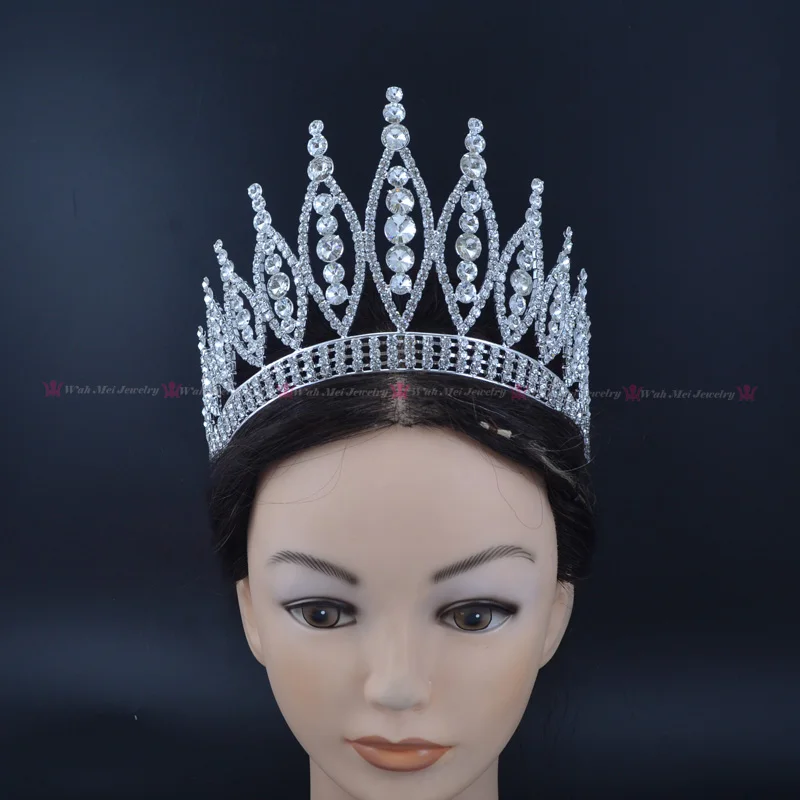 Корона диадемы мисс конкурс Queen Hair Auatrian Стразы с украшением в виде кристаллов