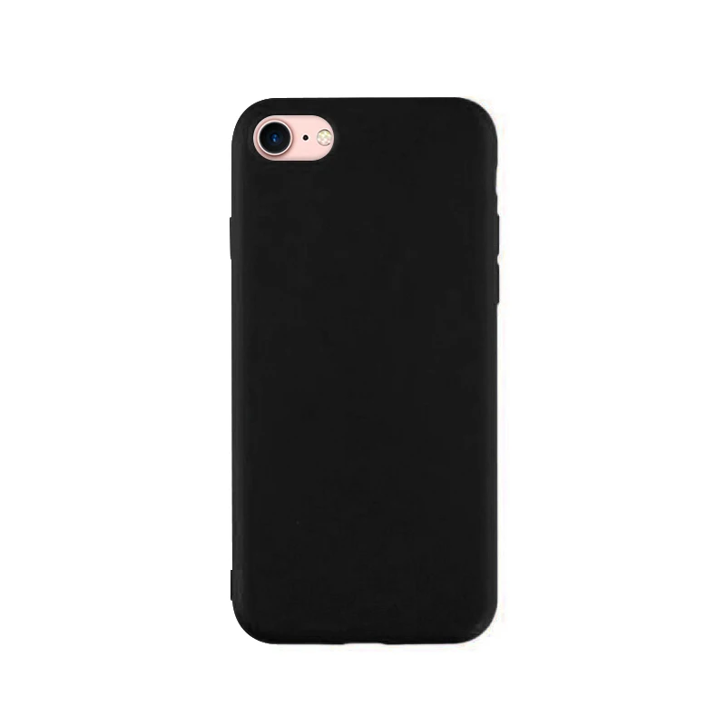 Карамельный цвет задняя крышка чехол для телефона для iPhone 7 6 6s 8 X Plus 5 5S SE XR XS Max простой сплошной цвет Ультратонкий Мягкий ТПУ чехол