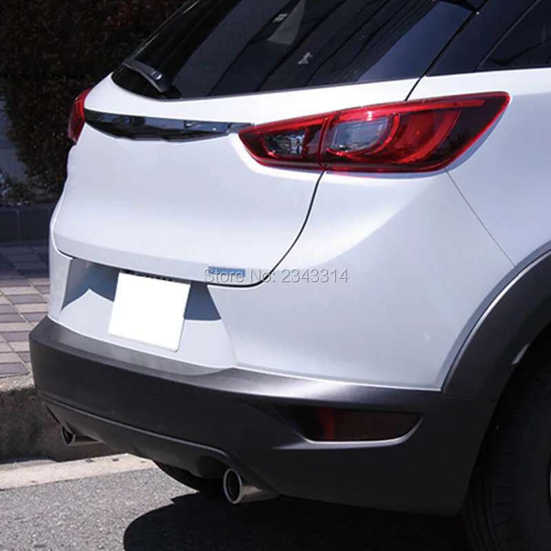 Для Mazda CX 3 CX3 2016 2017 2018 ABS Задняя Крышка багажника задняя дверь крышка молдинг