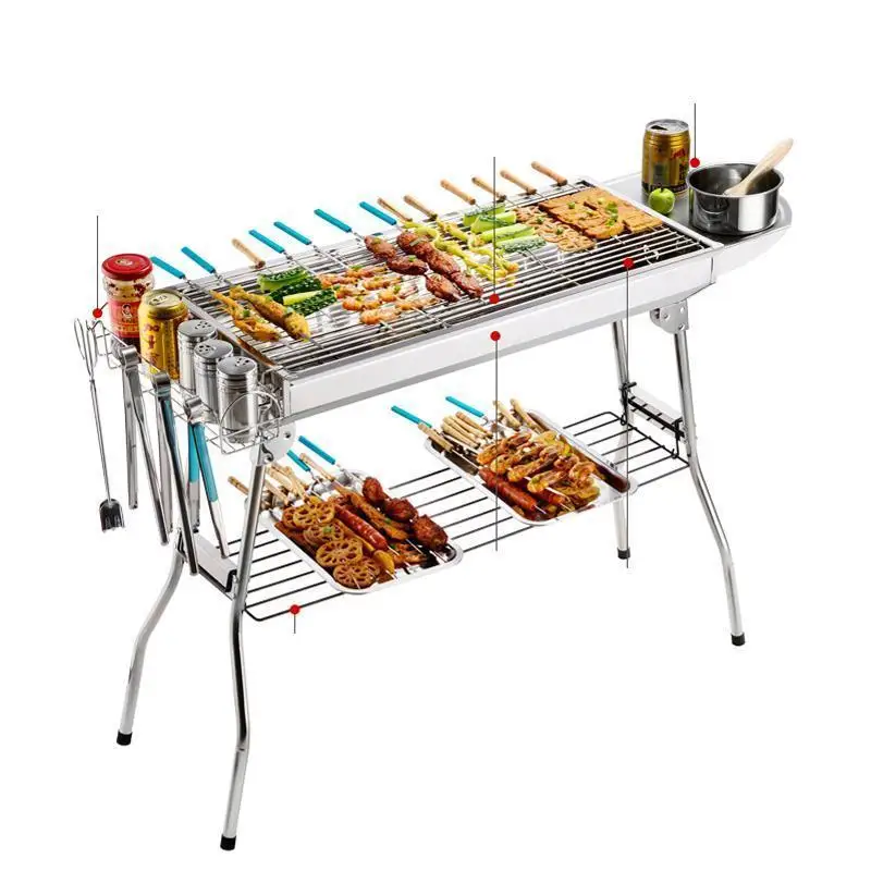 Asador решетка портативная тарелка курильщик корейские шашлыки барбекю Charbon De Bois