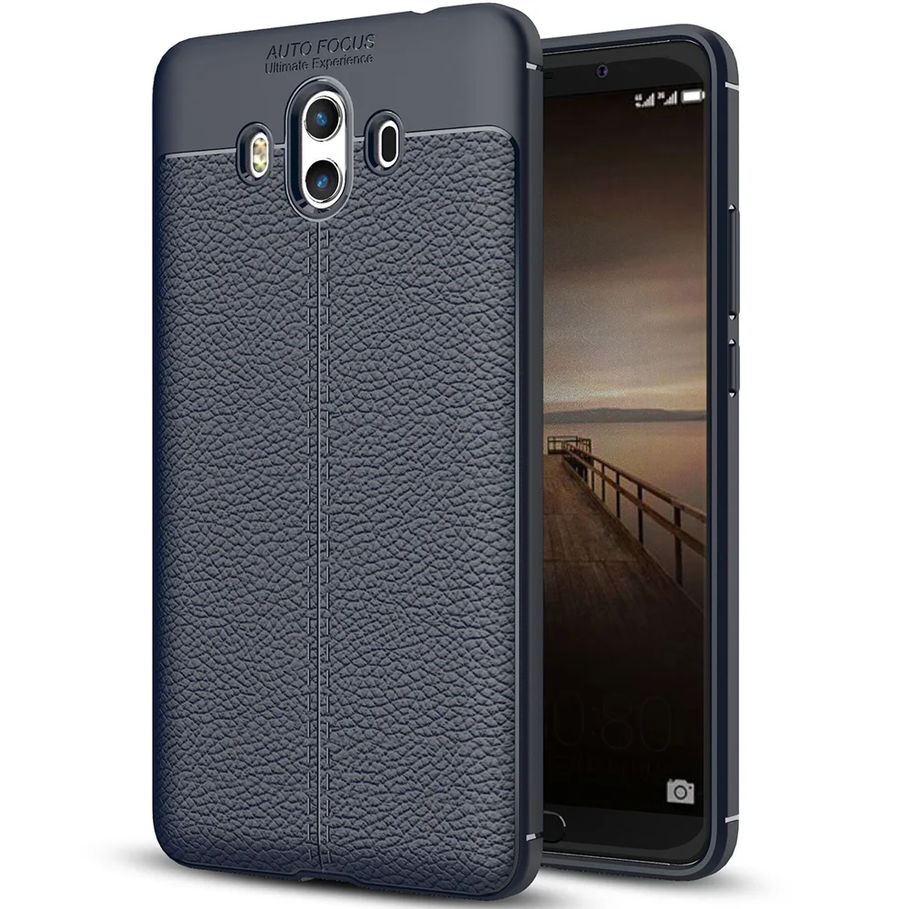 Кожаный чехол ASLING Lichee с узором для Huawei Mate 10|Корпусы и рамки мобильных телефонов| |