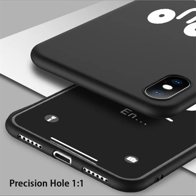 Ультратонкий Мягкий ТПУ чехол USLION для iPhone 7 6 6s 8 Plus 5 5S SE Smile чехлы телефонов с
