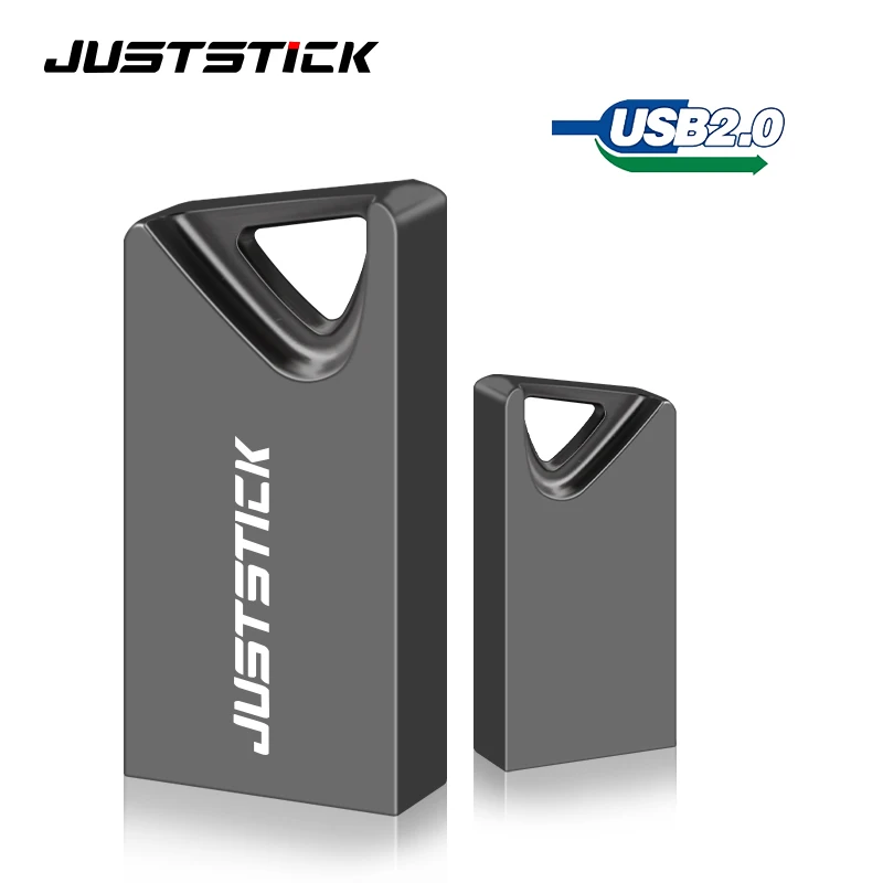 JUSTSTICK Оптовая Продажа металлический мини-usb флеш-накопитель 64 GB 32 16 8 ГБ usb memory stick