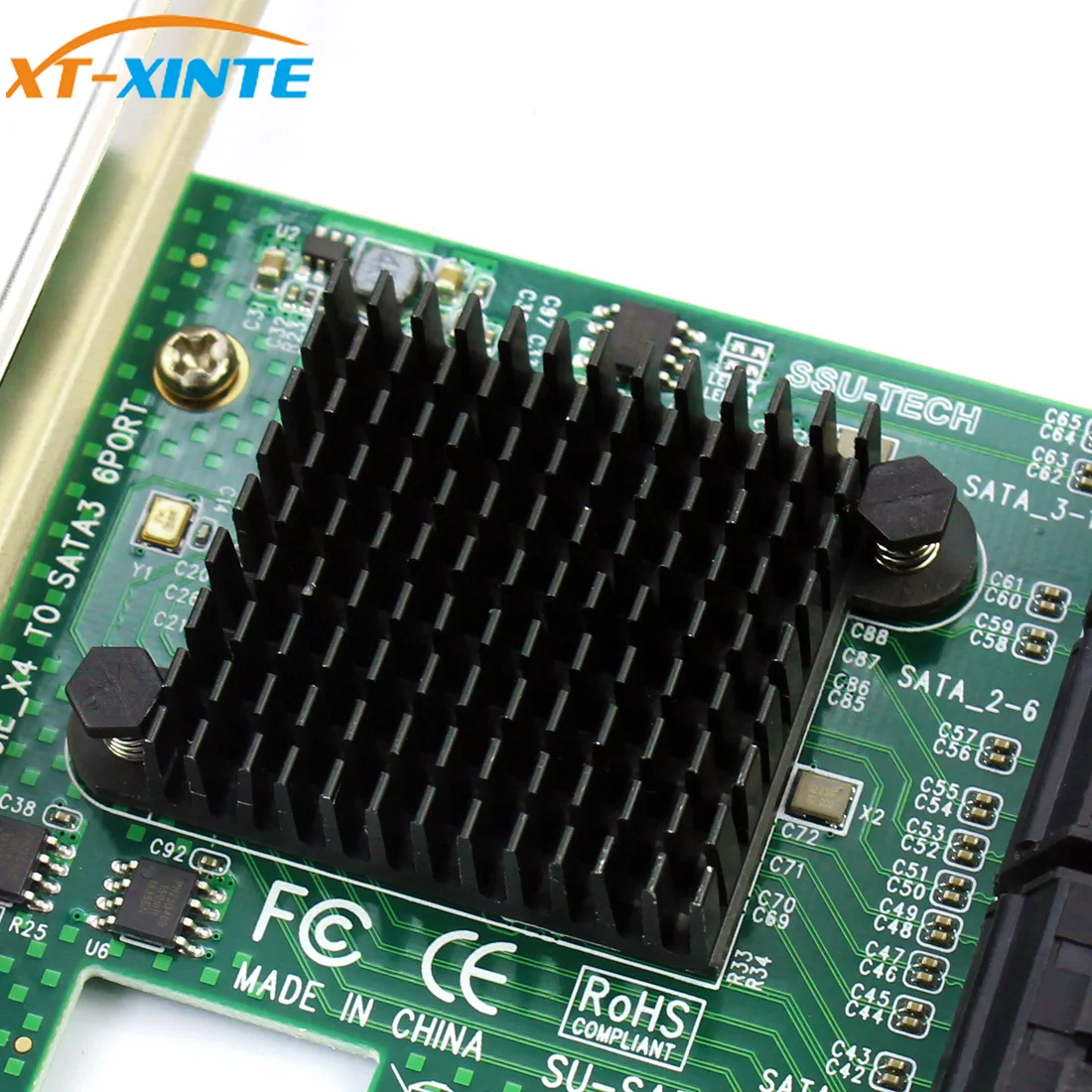 Адаптер для расширения PCI E Express на 6 портов SATA3.0 SATA 3 III Гбит/с низкопрофильный
