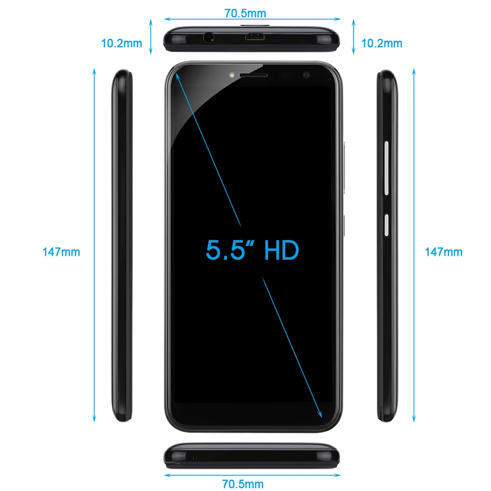 Oukitel C8 смартфон с 5 дюймовым дисплеем 18:9 13 МП + ОЗУ 2 Гб ПЗУ 16 ГБ 3000 мАч|Смартфоны| |