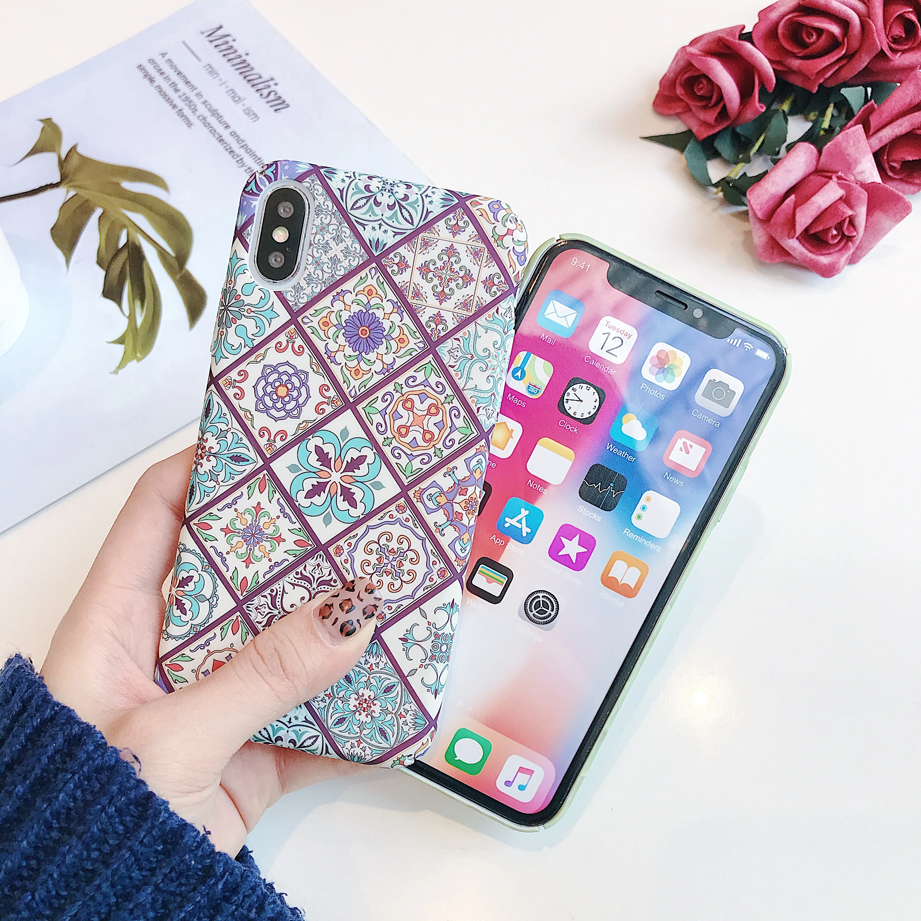 KISSCASE узорчатый чехол для samsung A30 A50 A6 A7 A8 A9 2018 светящаяся накладка на заднюю панель