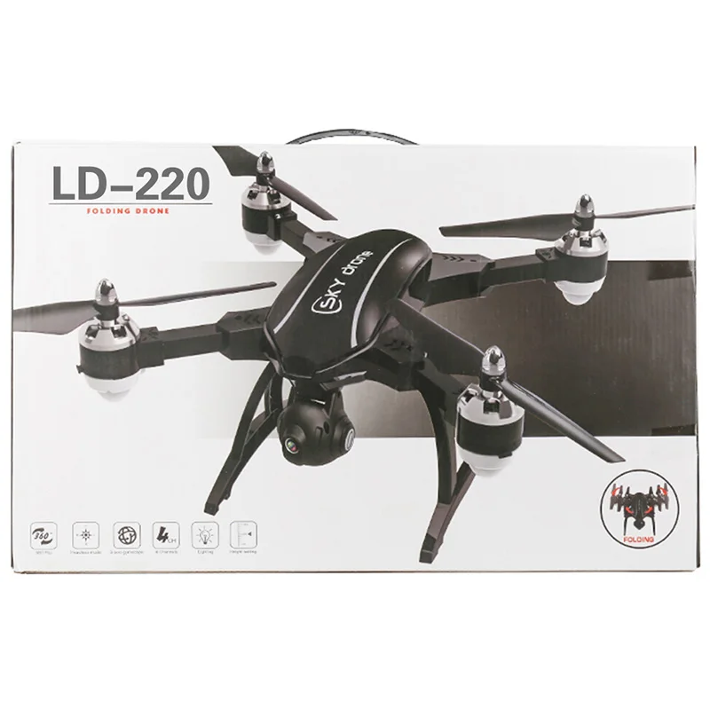 LE IDEA LD 220 Складная 2 мегапиксельная HD камера Wi Fi FPV Радиоуправляемый Дрон режим