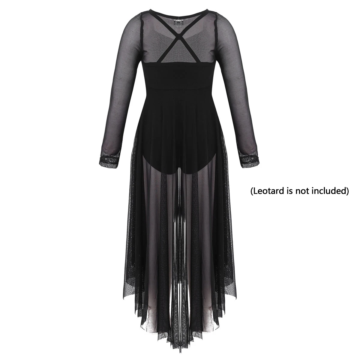 TiaoBug/детское Сетчатое балетное платье пачка с высоким низом для подростков