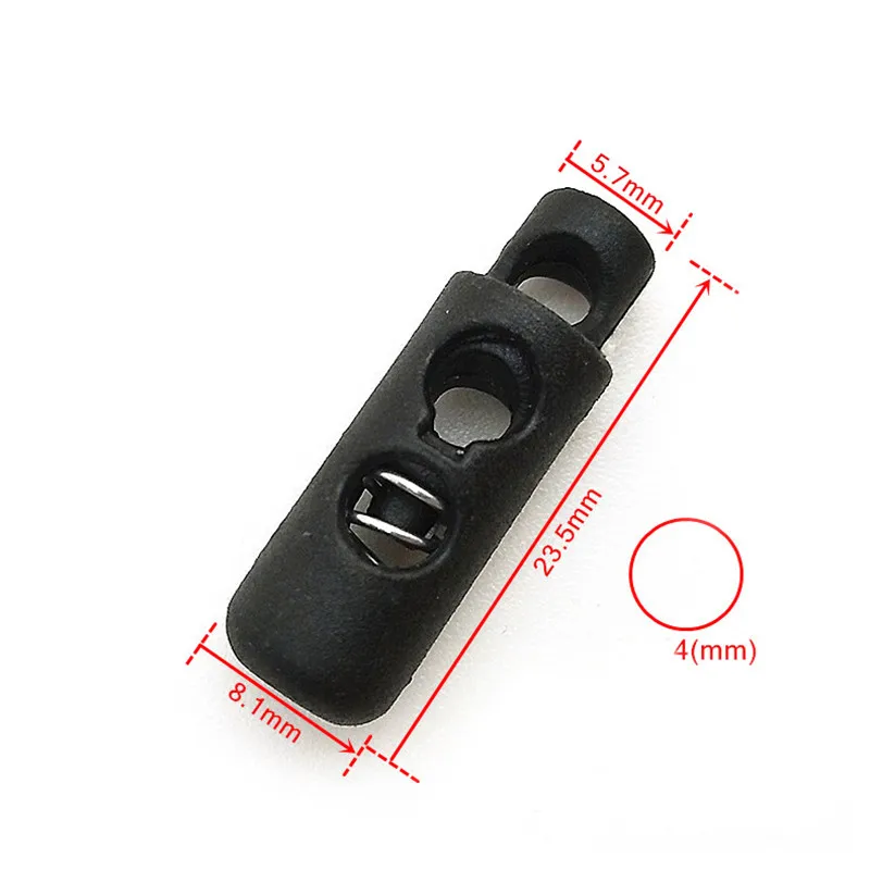 100 шт. пластиковые Пружинные кнопки стопор черная Пряжка для одежды Сделай Сам