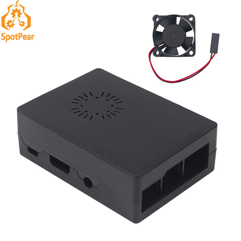 

Raspberry Pi 3 Model B + Black Case with fan for Raspberry Pi 3B/ 2B/B