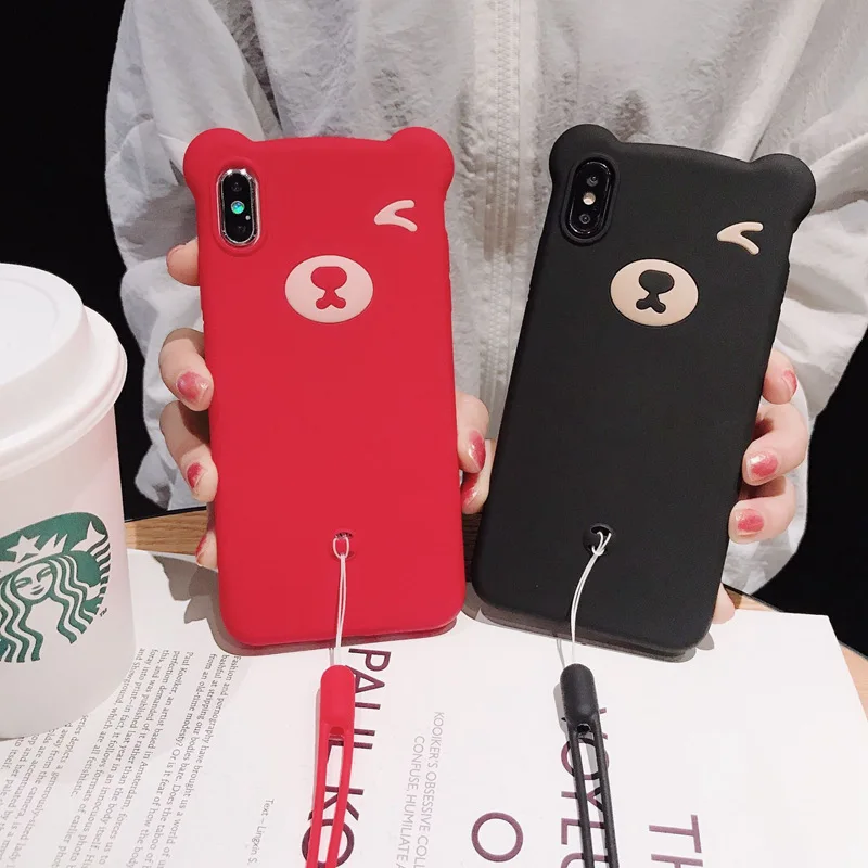 For OPPO R15 Pro R17 Find X Cute Bear Soft Phone Case |