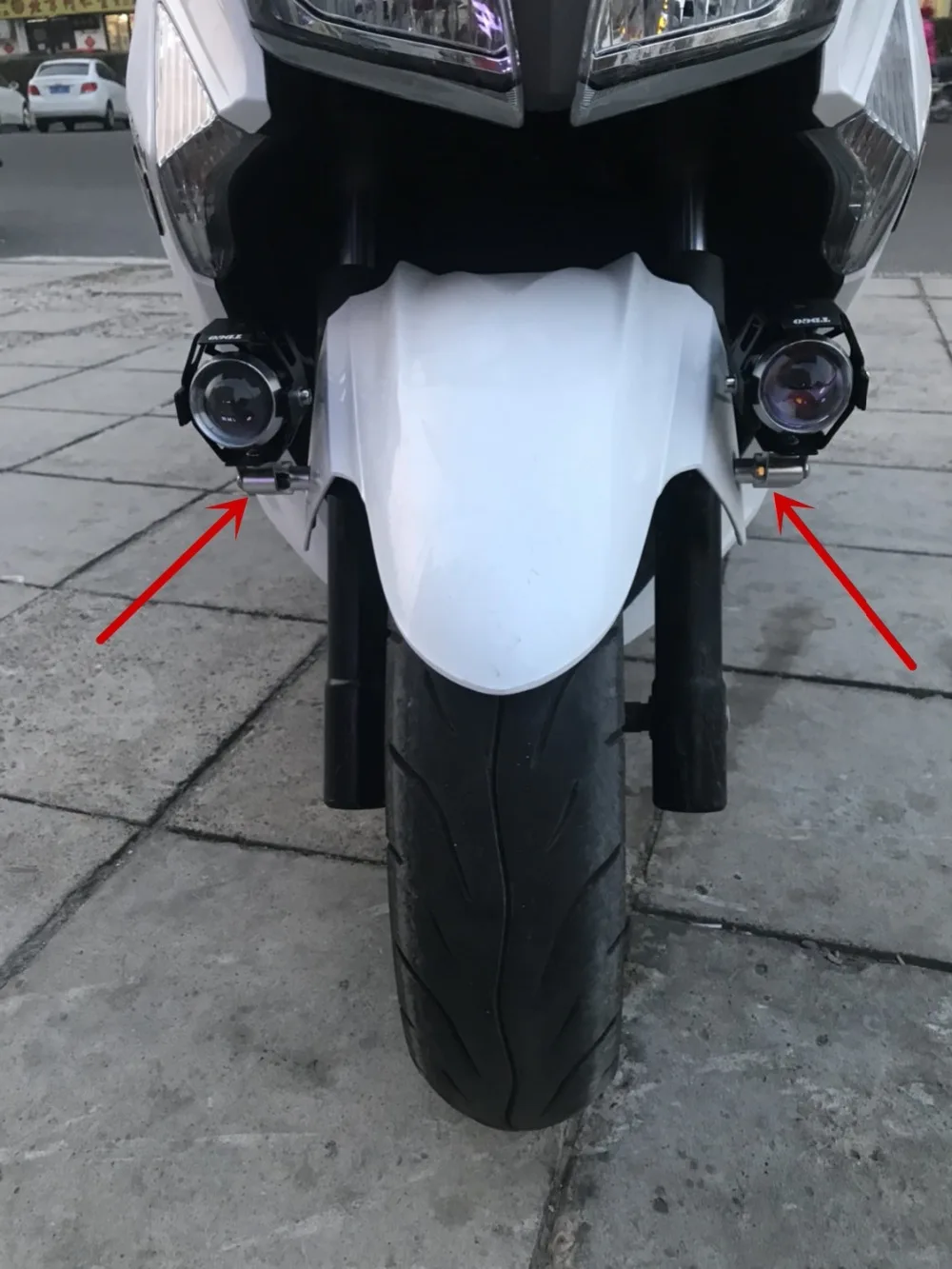 Lie Qi мотоциклетные Противотуманные фары с кронштейном для Honda Xadv 750 X adv750 CB400 VTEC CB500F