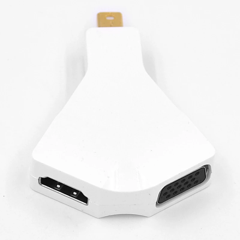 Горячий мини Displayport DP к HDMI VGA адаптер 2 в 1 Thunderbolt 4K x 2K 1080P Мини конвертер для Macbook Pro Air