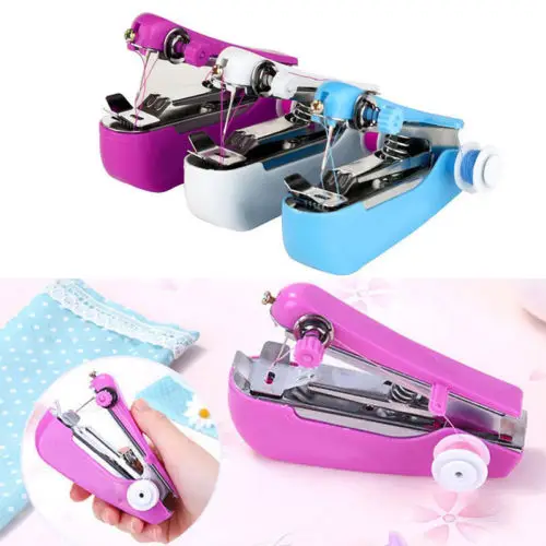 Портативная электрическая швейная мини машинка для шитья своими руками ручная