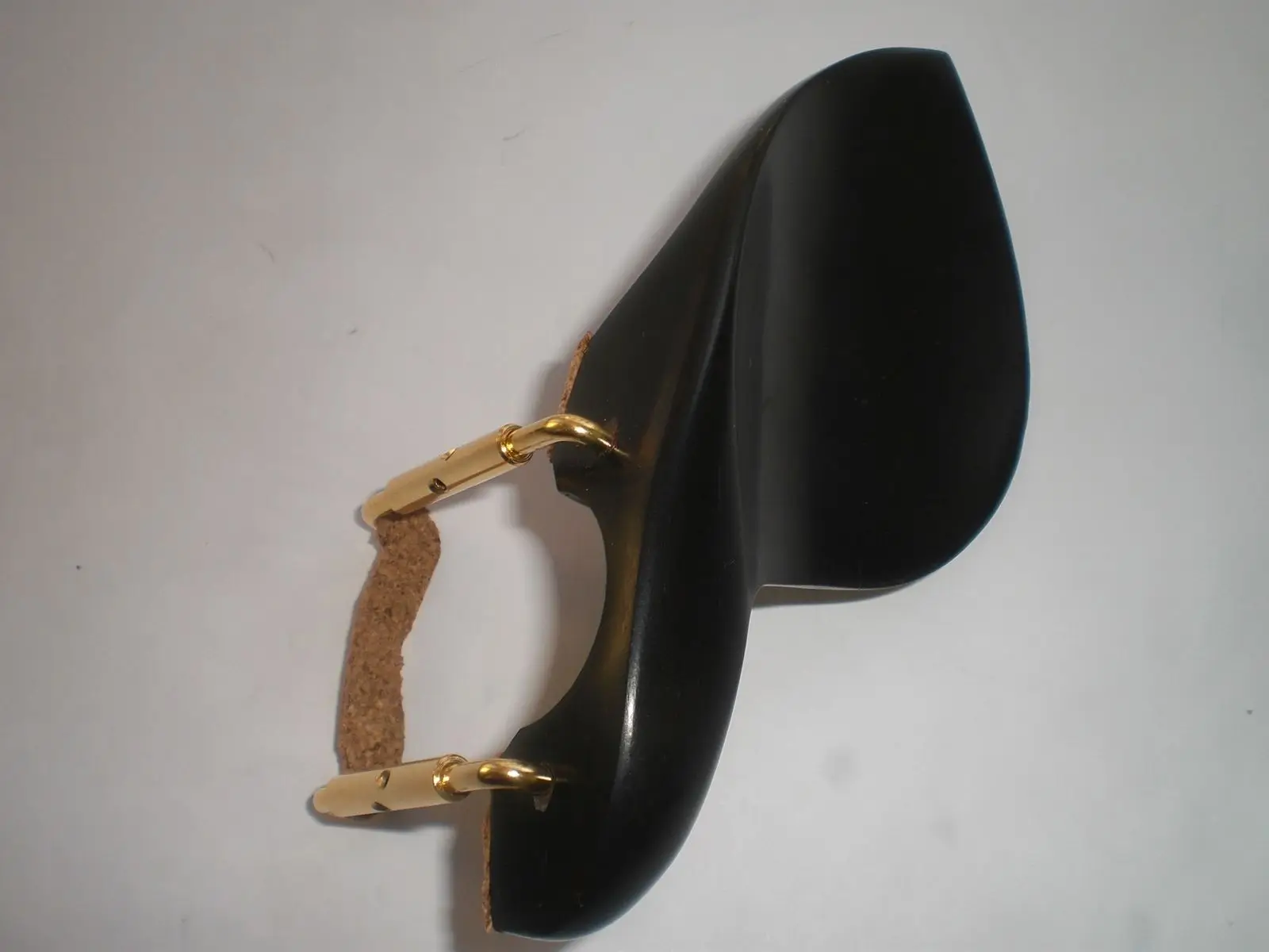 

1 PC Black Ebony Violin Chin rest with Holes and 1 PC Chin rest clamp all 4/4