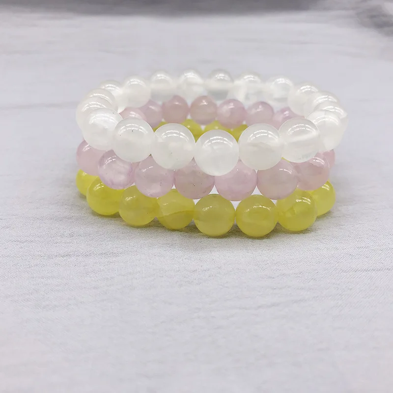 2018 Pulsera Piedra Натуральный Камень Стрейч Эластичные стекло agat амулет с хрустальной
