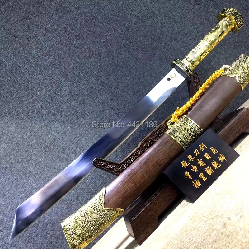 Металлическая ручка китайский кунг фу боевой короткий нож сильный T1095 лезвие из