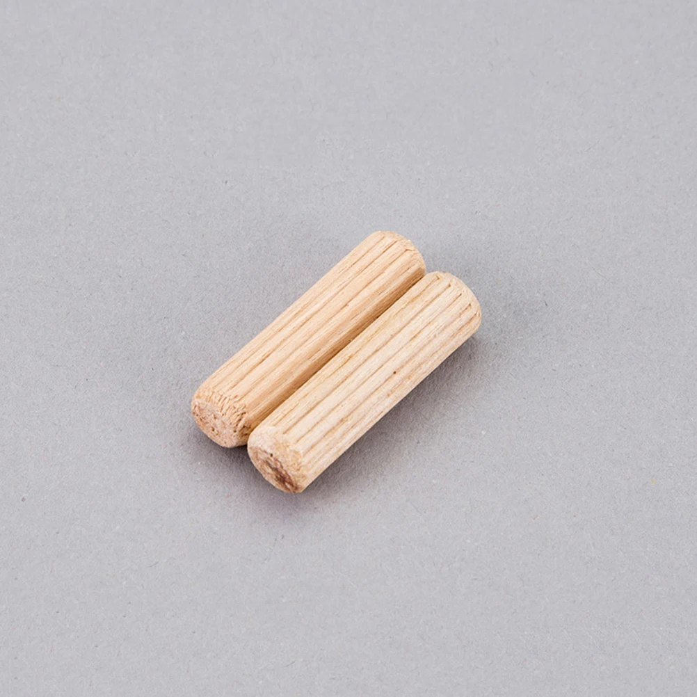 200 шт. деревянные штифты прямые 6x30 мм DIY высушенные рифленые ремонтные для поделок