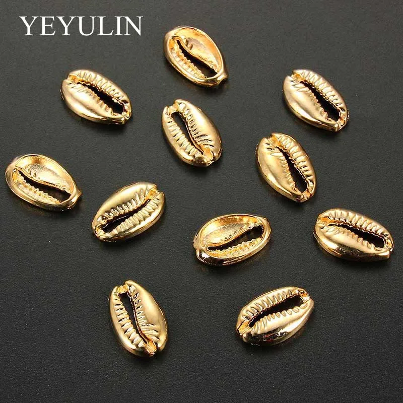 

10pcs 19*12mm Gold Color Alloy Shell Necklace Pendant Charms For Necklace Making Jewelry DIY Animal Shell Findings