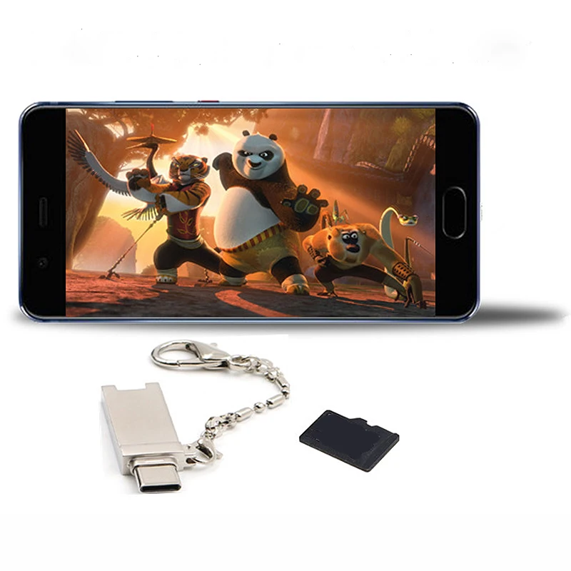 Мини карманный кард ридер Kebidu Type C Micro USB OTG брелок для ключей адаптер карт Menory