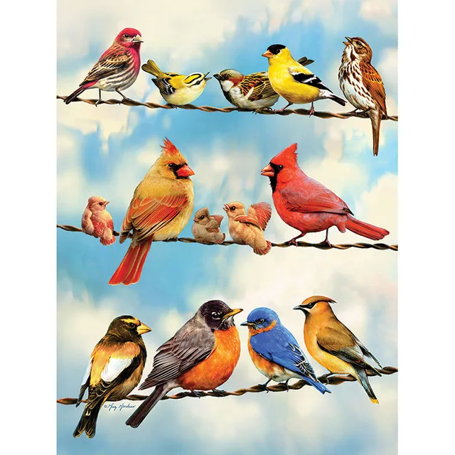 Twittering Birds Алмазная картина вышивка крестиком Мозаика квадратная полная
